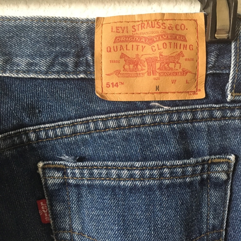 Vintage Flared jeans Levi's 514 Super Low Flared Leg sz 5 Jr M 28" low waist - Picture 5 of 11